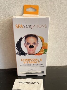 SpaScriptions Charcoal & Vitamin C Cleansing Nose Strips, 18 Strips